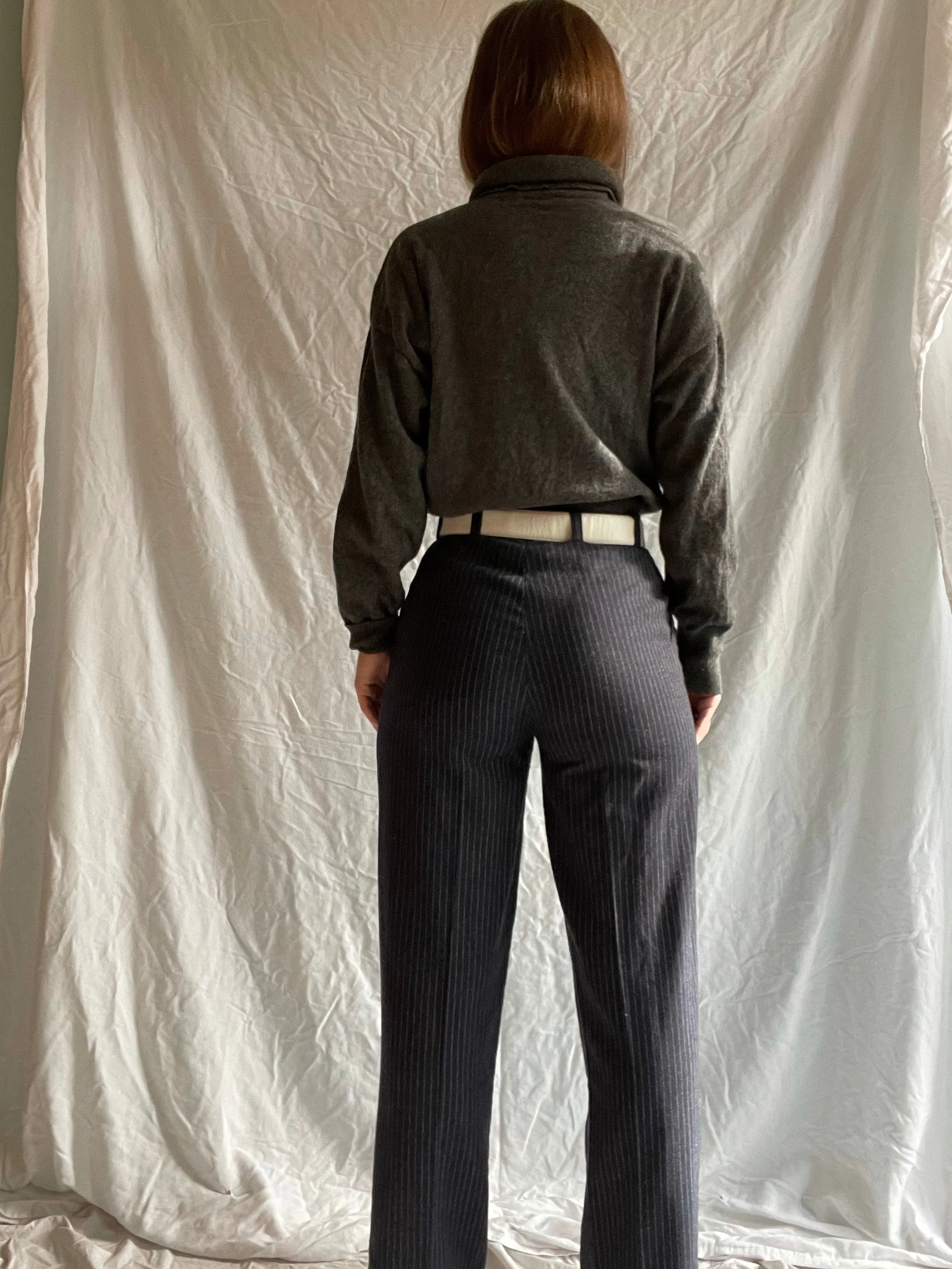 90s Escada Charcoal Turtleneck - M