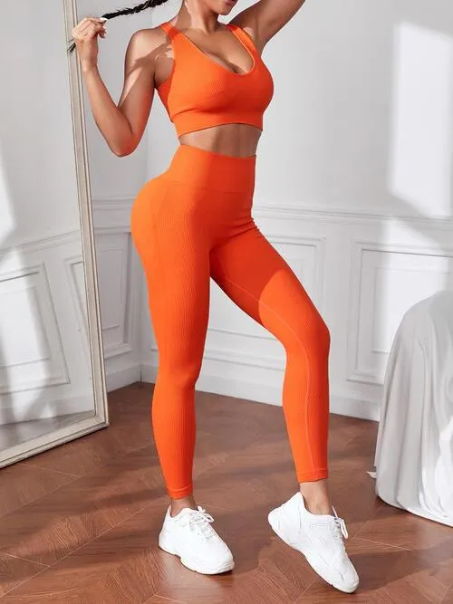 Active Essentials Stylish Tank and Leggings Set: Performance and Comfort Combined