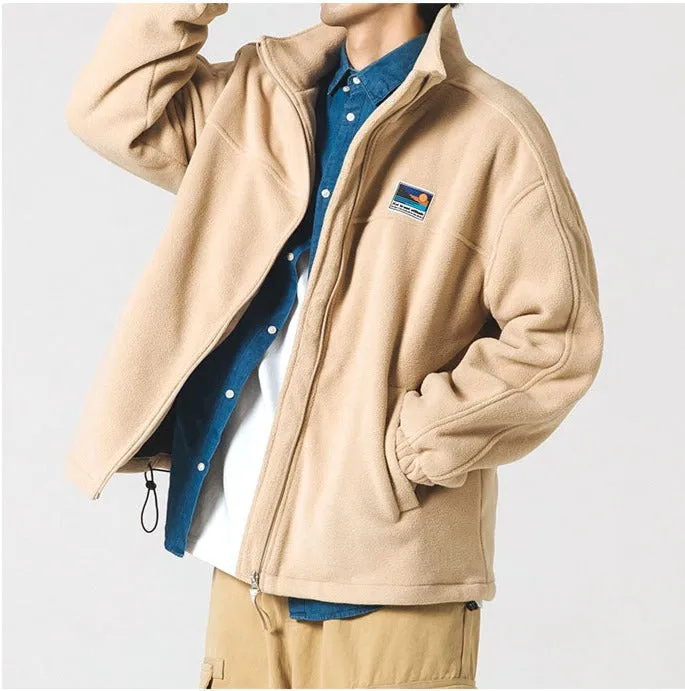 Aidase Spring Autum Japanese Streetwear Stand Up Collar Sweatshirt Men Clothing Harajuku Casual Cardigan Hip Hop Couple Coat