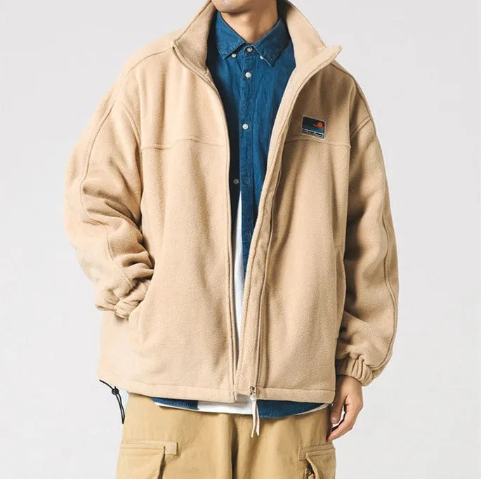 Aidase Spring Autum Japanese Streetwear Stand Up Collar Sweatshirt Men Clothing Harajuku Casual Cardigan Hip Hop Couple Coat