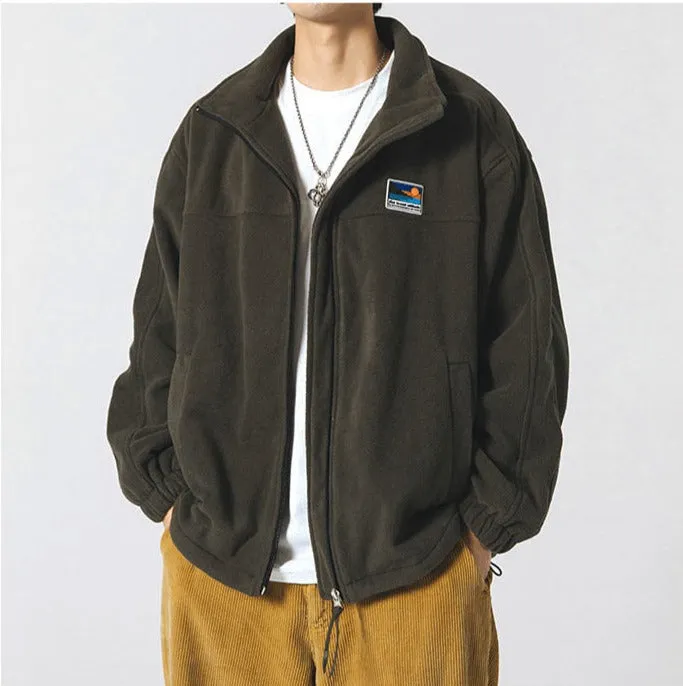 Aidase Spring Autum Japanese Streetwear Stand Up Collar Sweatshirt Men Clothing Harajuku Casual Cardigan Hip Hop Couple Coat