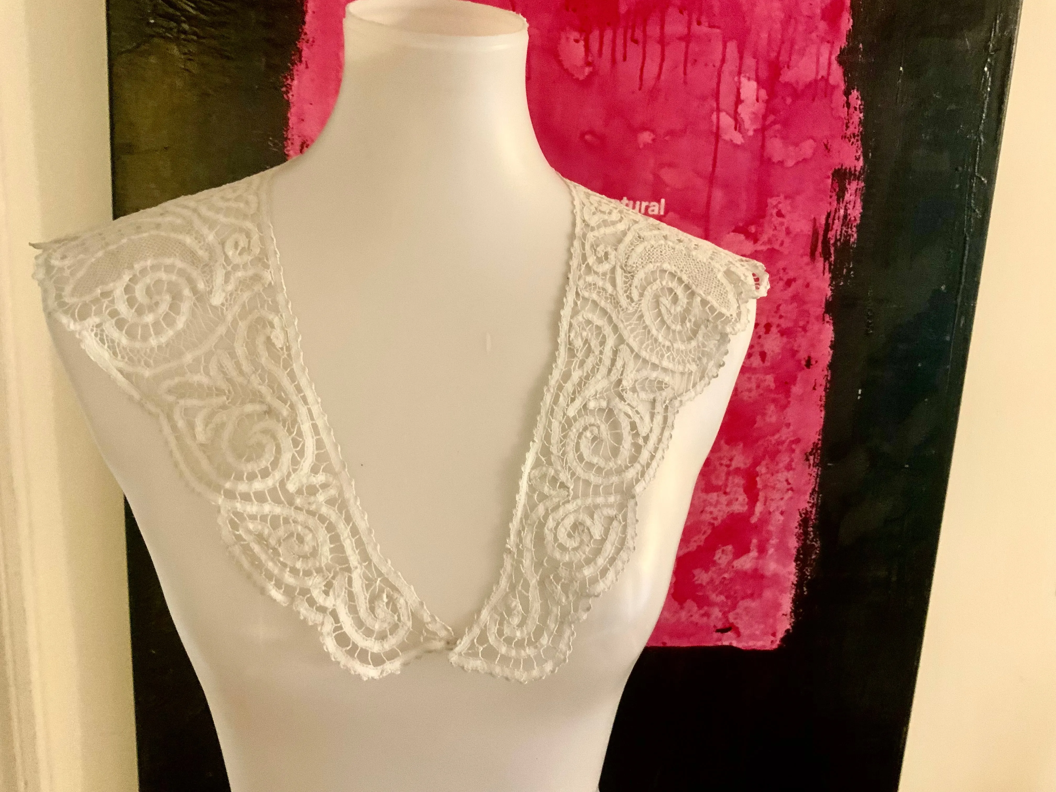 Antique Collar - Handmade Lace - 1900