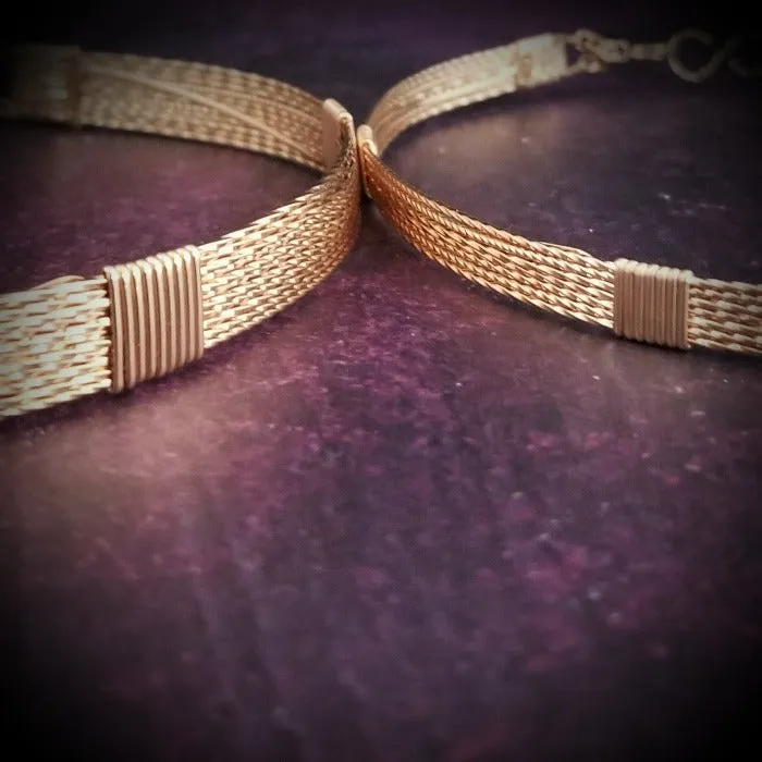ASHANTI Slim Collar, Rose Gold