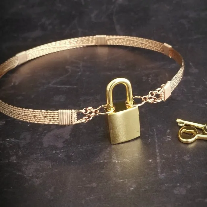 ASHANTI Slim Collar, Rose Gold