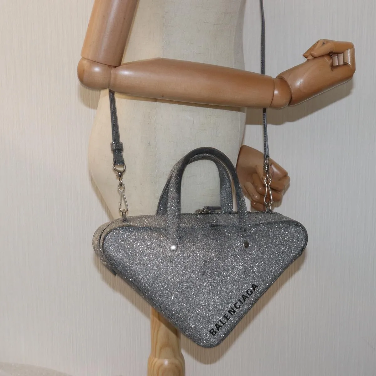 BALENCIAGA Triangle Duffle Handbag