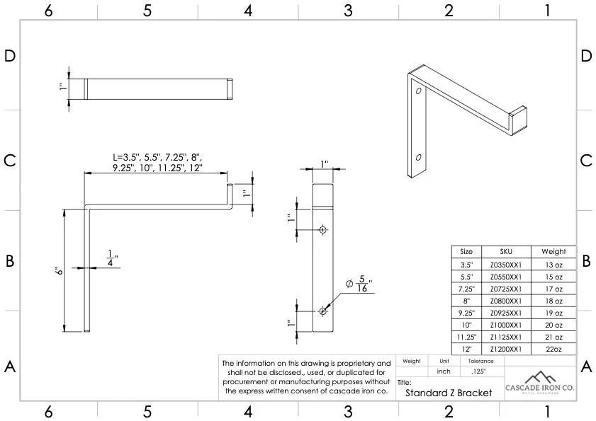 Brass Shelf Bracket