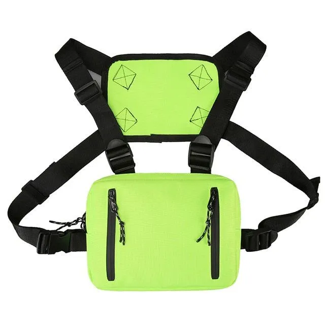 Chest Bag Fashion Double Rectangle Streetwear