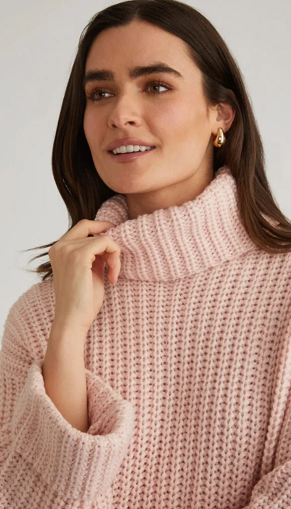 Chunky TurtleNeck Shaker Pullover Sweater