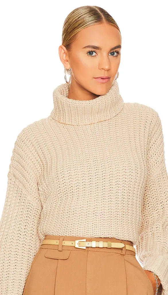 Chunky TurtleNeck Shaker Pullover Sweater