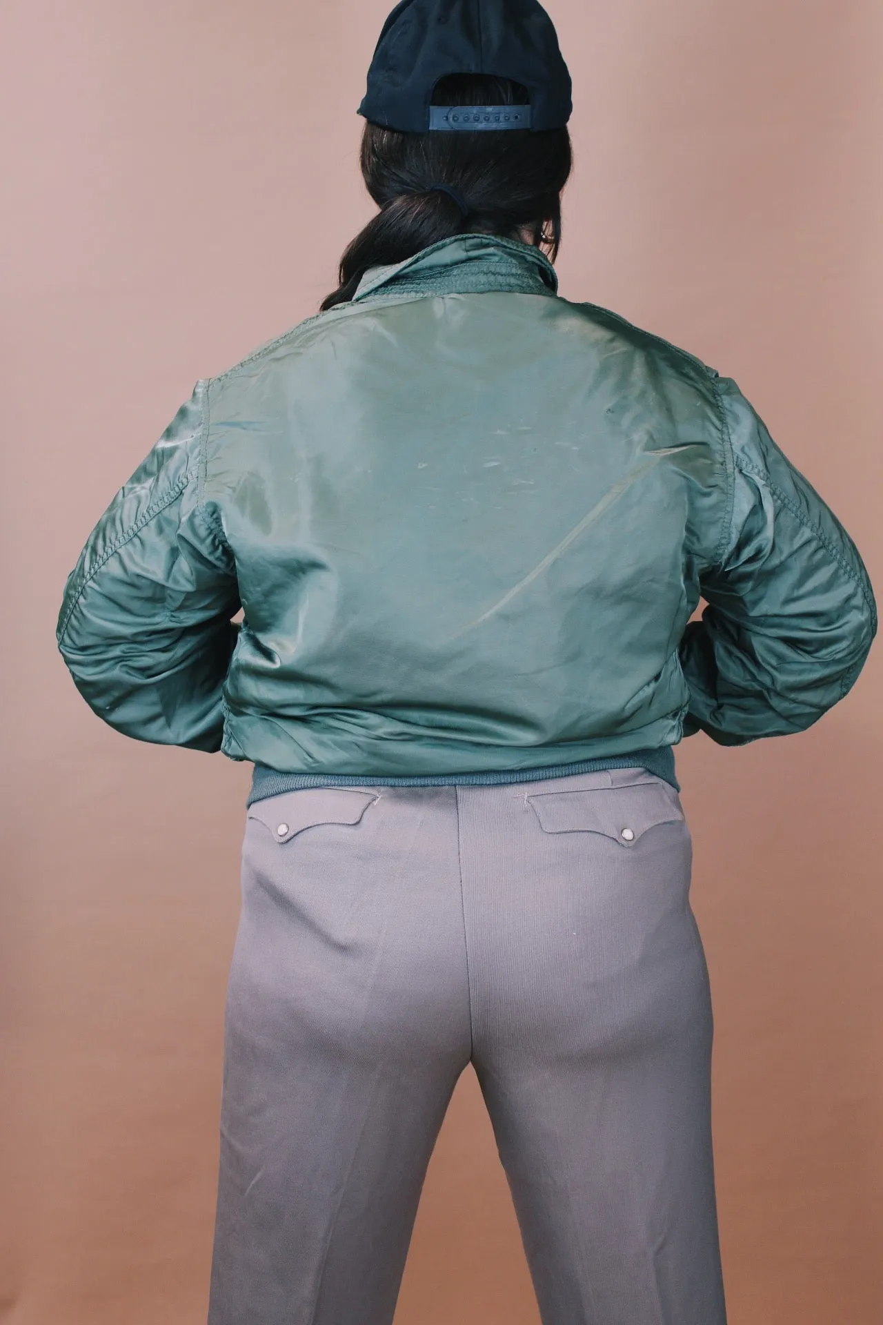 Cropped Bomber Jacket