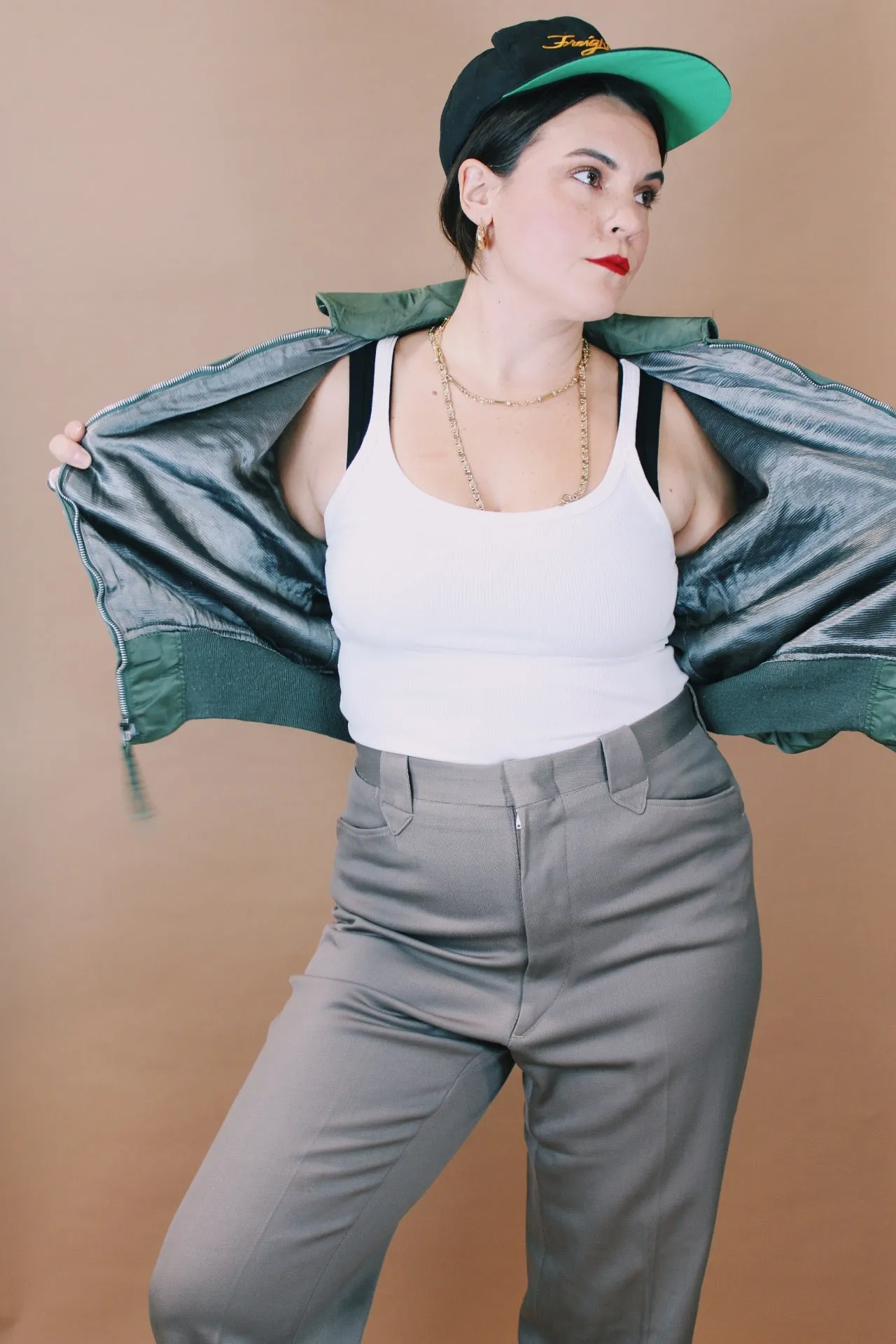 Cropped Bomber Jacket