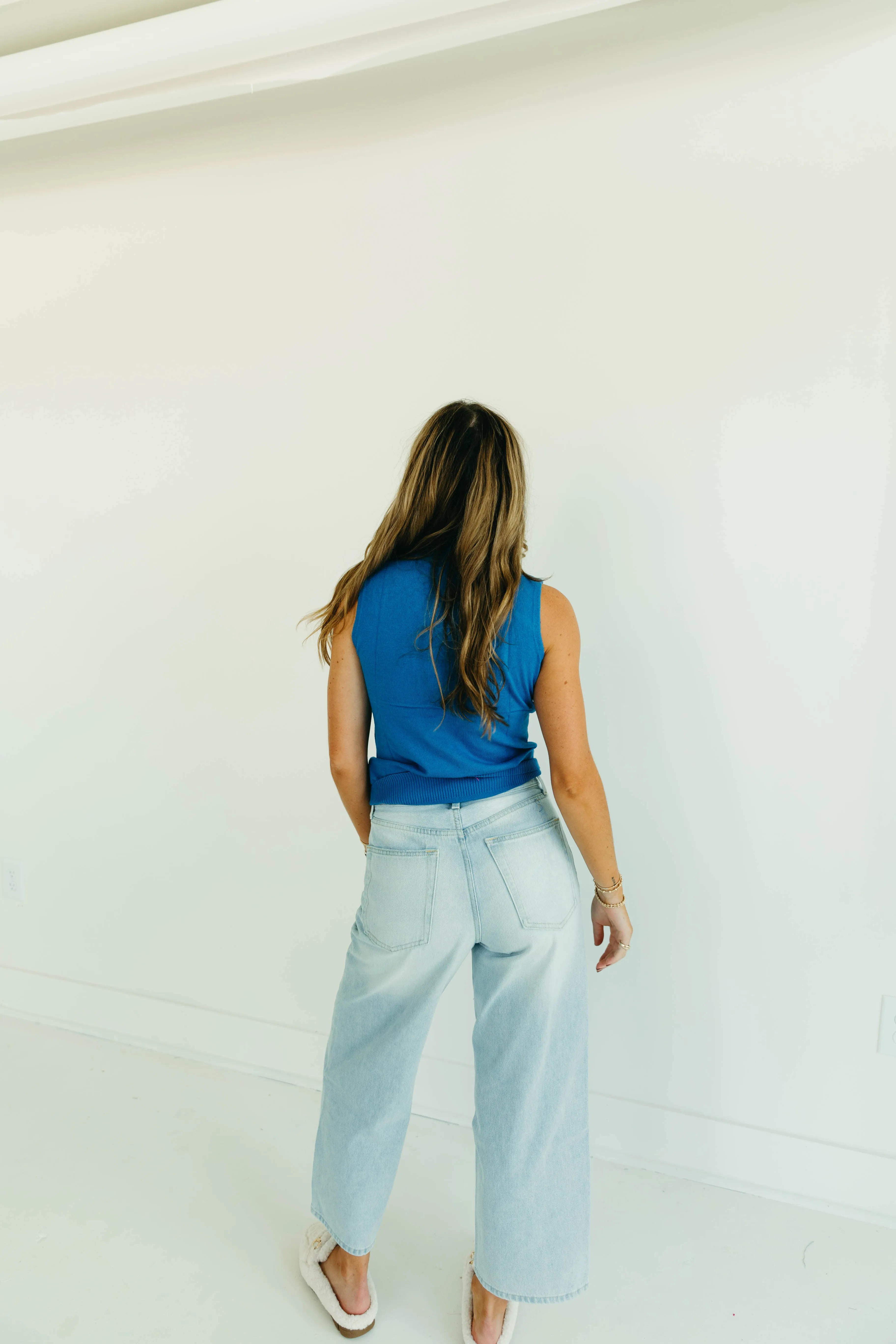 Dailey Turtleneck Top - Blue