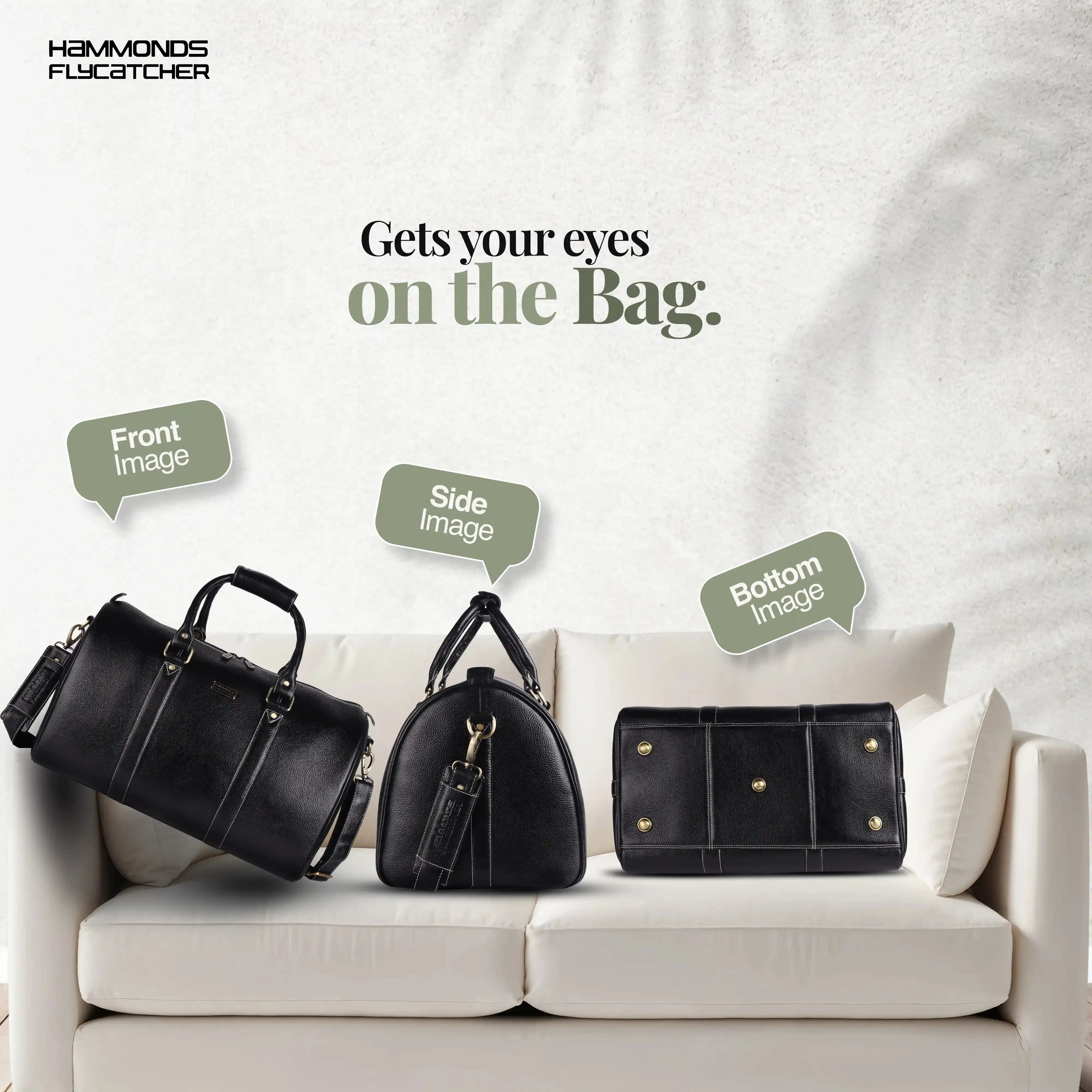 Duffle Bag for Travel - Genuine Leather Travel Bag for Luggage - Ideal Cabin Weekender Bag - Spacious, Stylish and Durable
