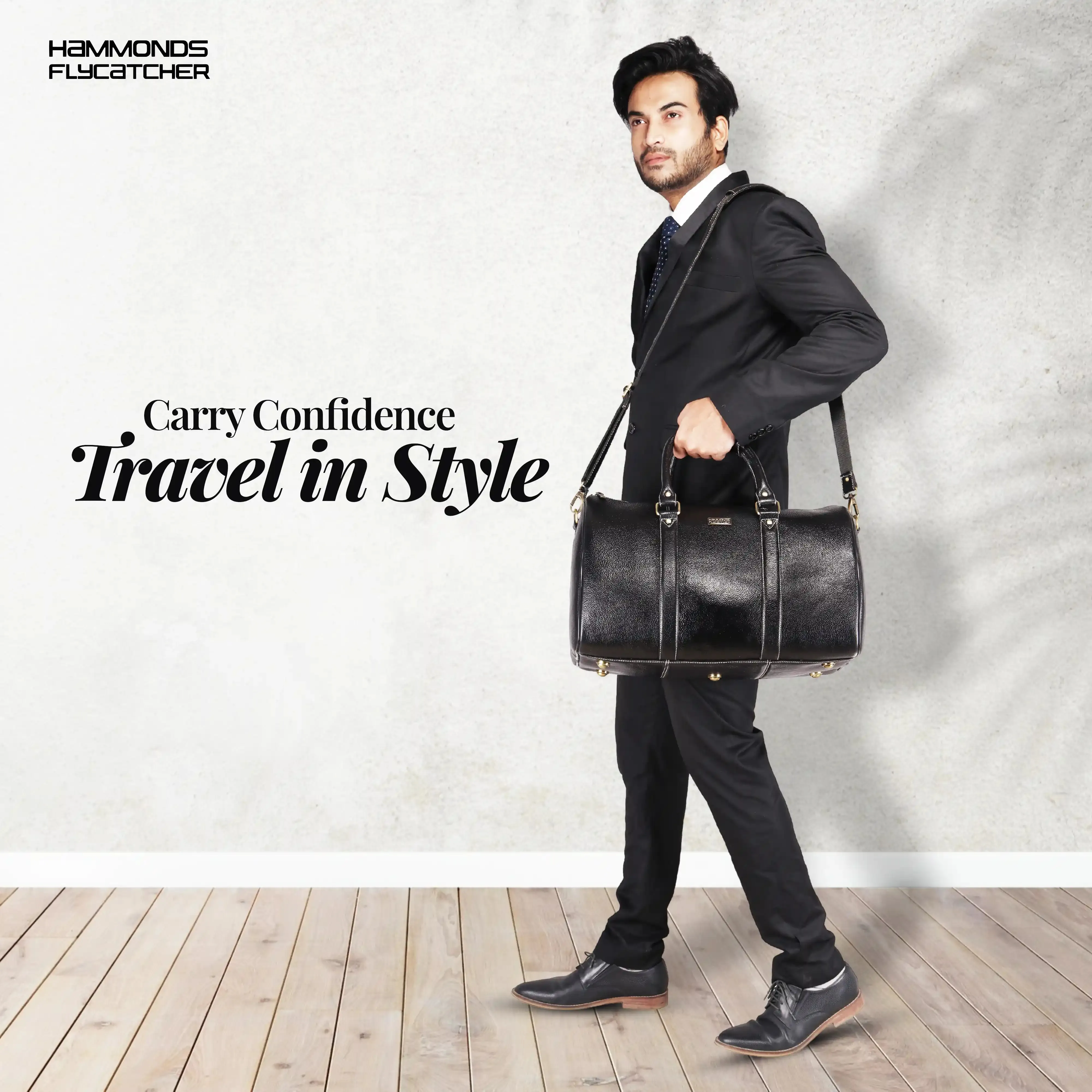 Duffle Bag for Travel - Genuine Leather Travel Bag for Luggage - Ideal Cabin Weekender Bag - Spacious, Stylish and Durable