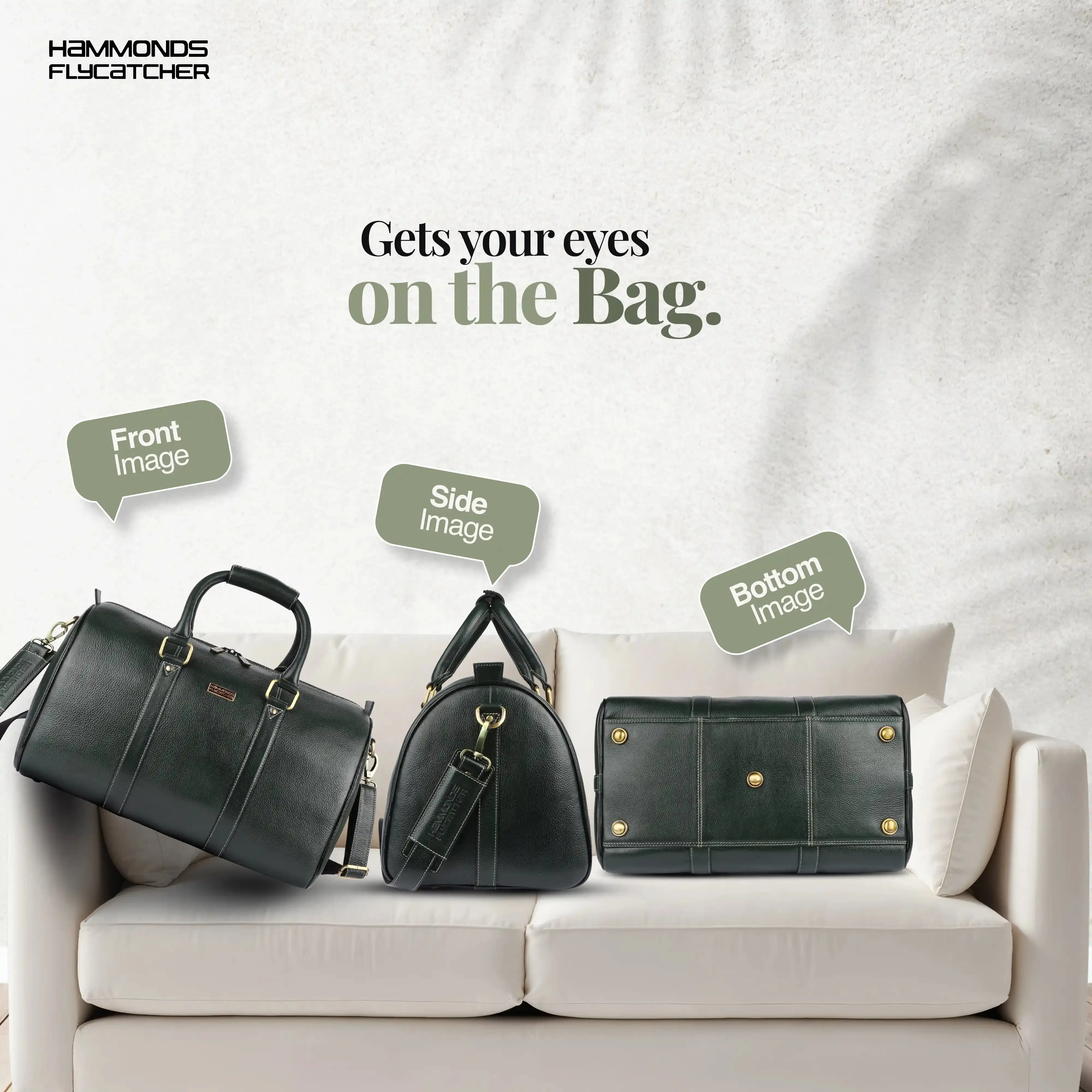 Duffle Bag for Travel - Genuine Leather Travel Bag for Luggage - Ideal Cabin Weekender Bag - Spacious, Stylish and Durable