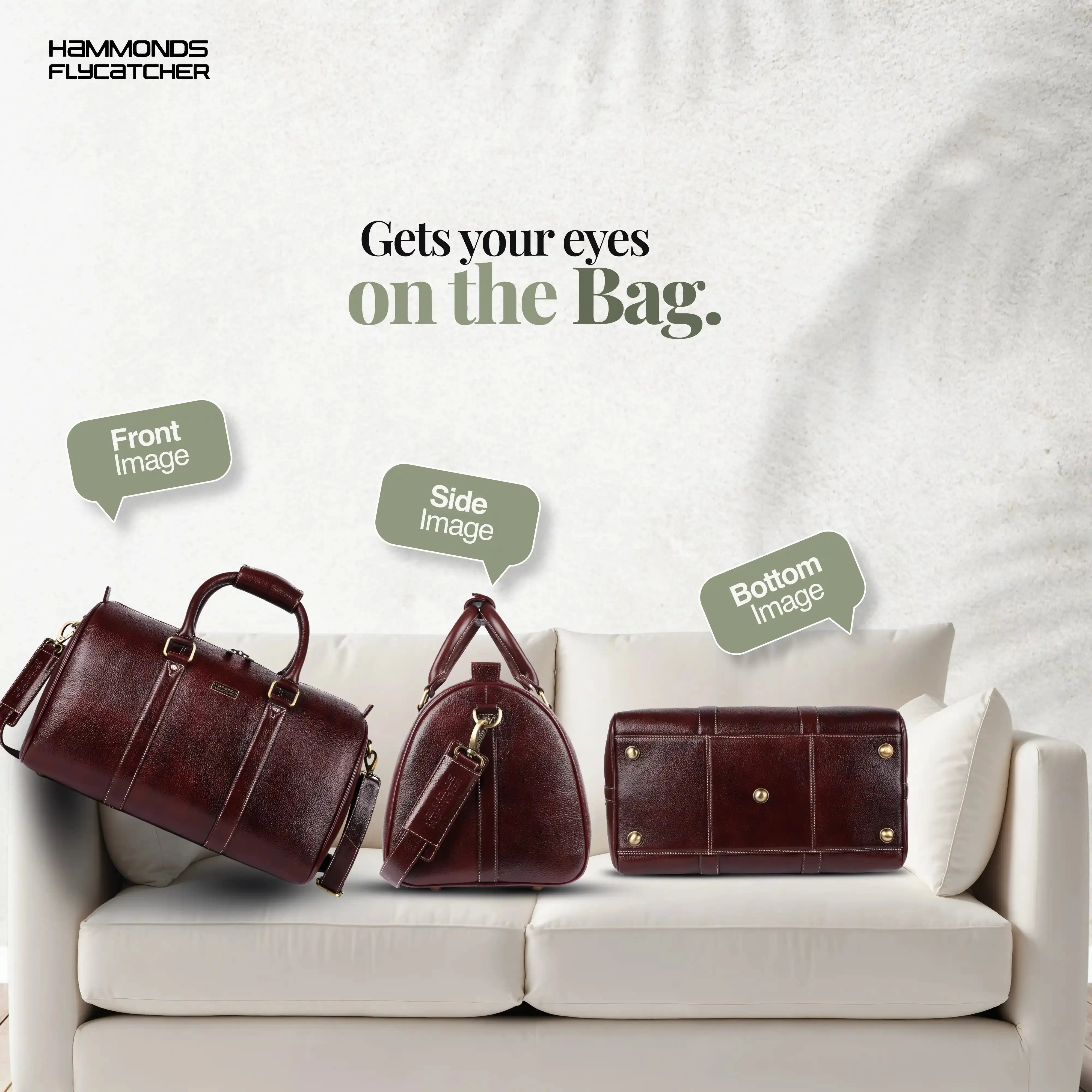 Duffle Bag for Travel - Genuine Leather Travel Bag for Luggage - Ideal Cabin Weekender Bag - Spacious, Stylish and Durable