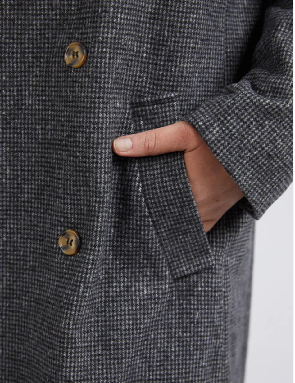 Elm LIfestyle Becky Houndstooth Coat