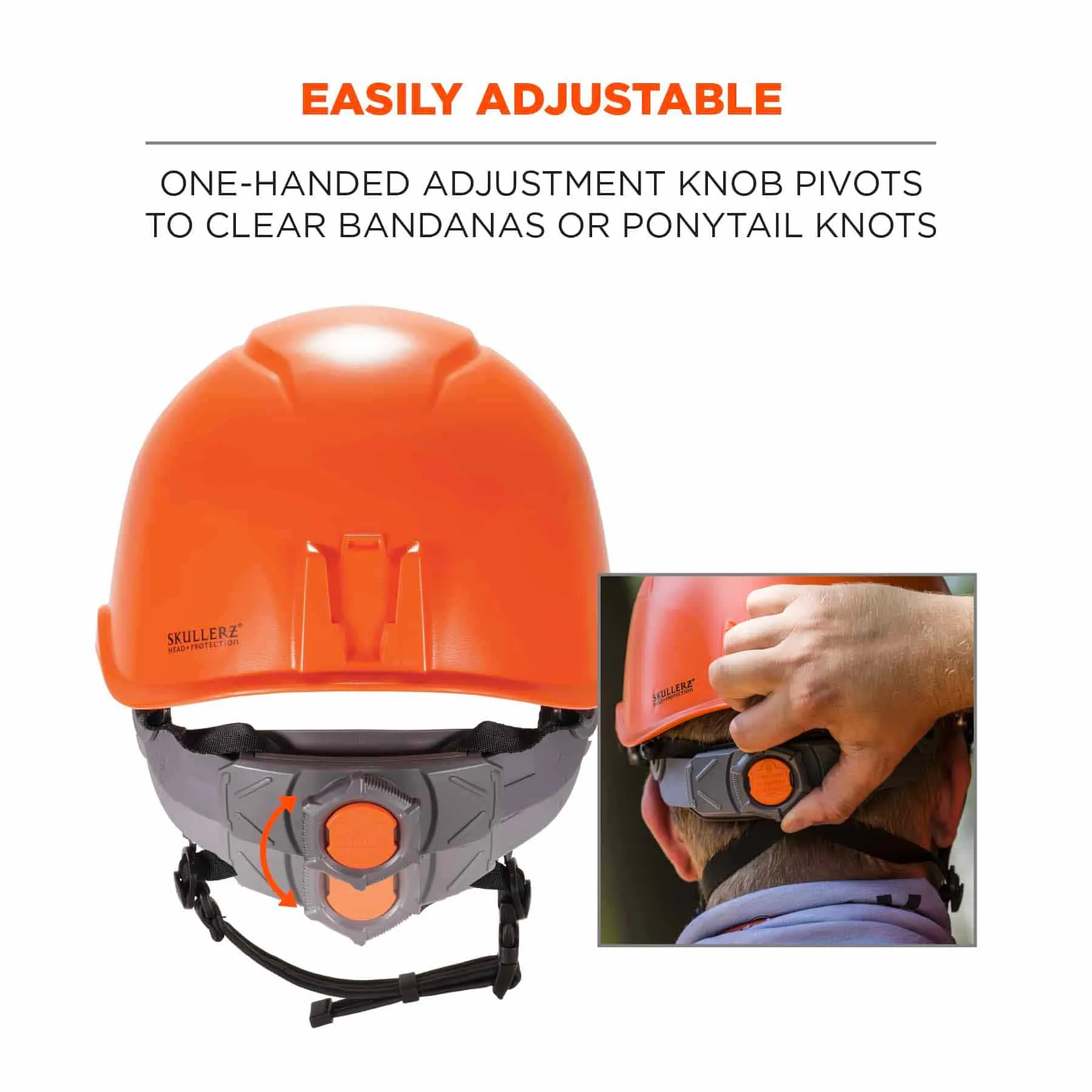 Ergodyne 60217 8974V Anti-Fog Clear Lens Orange Class E Safety Hard Hat Helmet   Visor