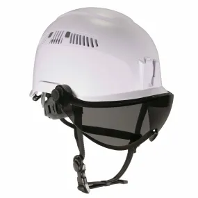 Ergodyne 60220 8975V Anti-Fog Smoke Lens White Class C Safety Hard Hat Helmet   Visor
