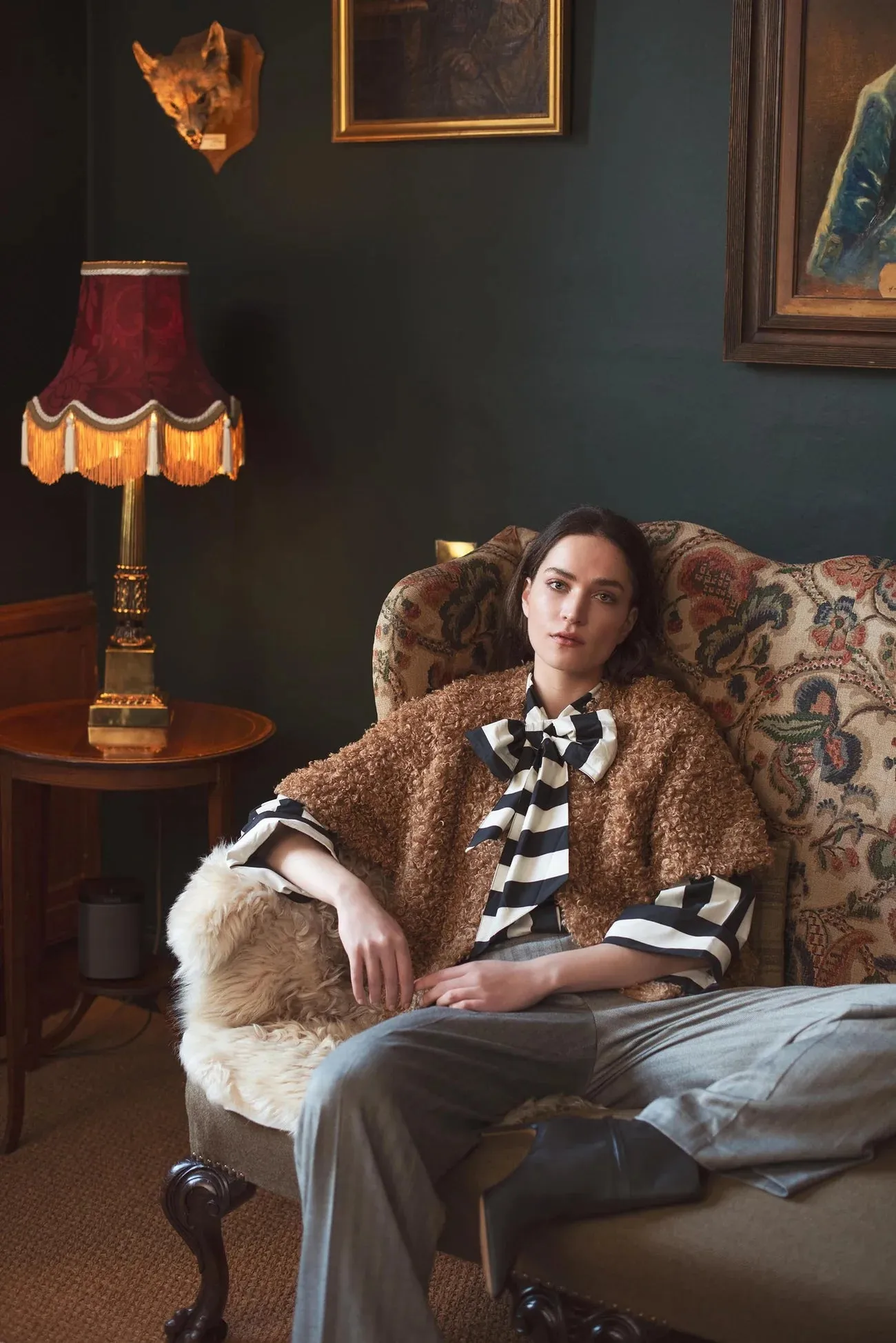Faux Fur Jacket - Caramel Coffee
