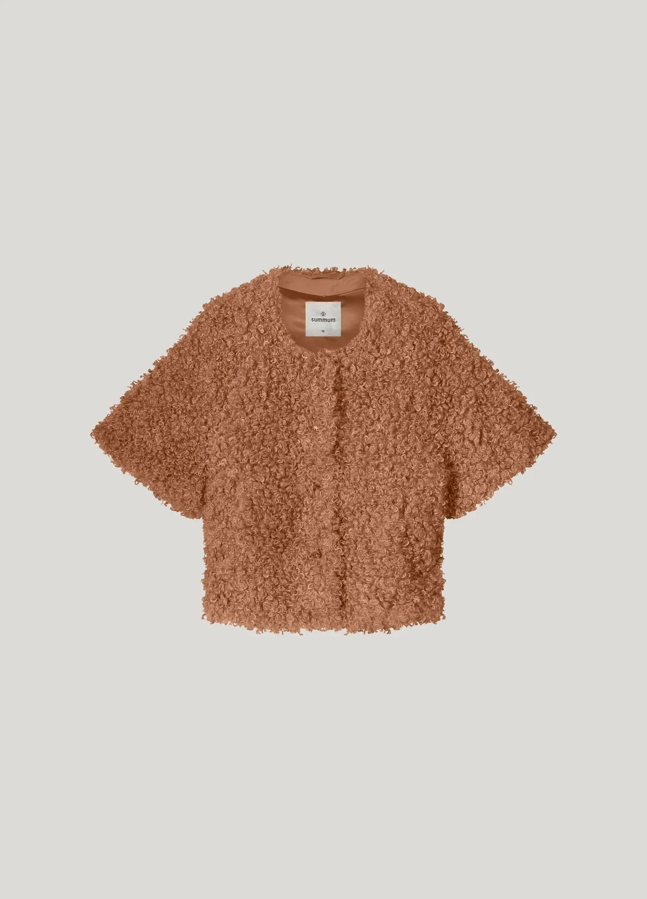 Faux Fur Jacket - Caramel Coffee