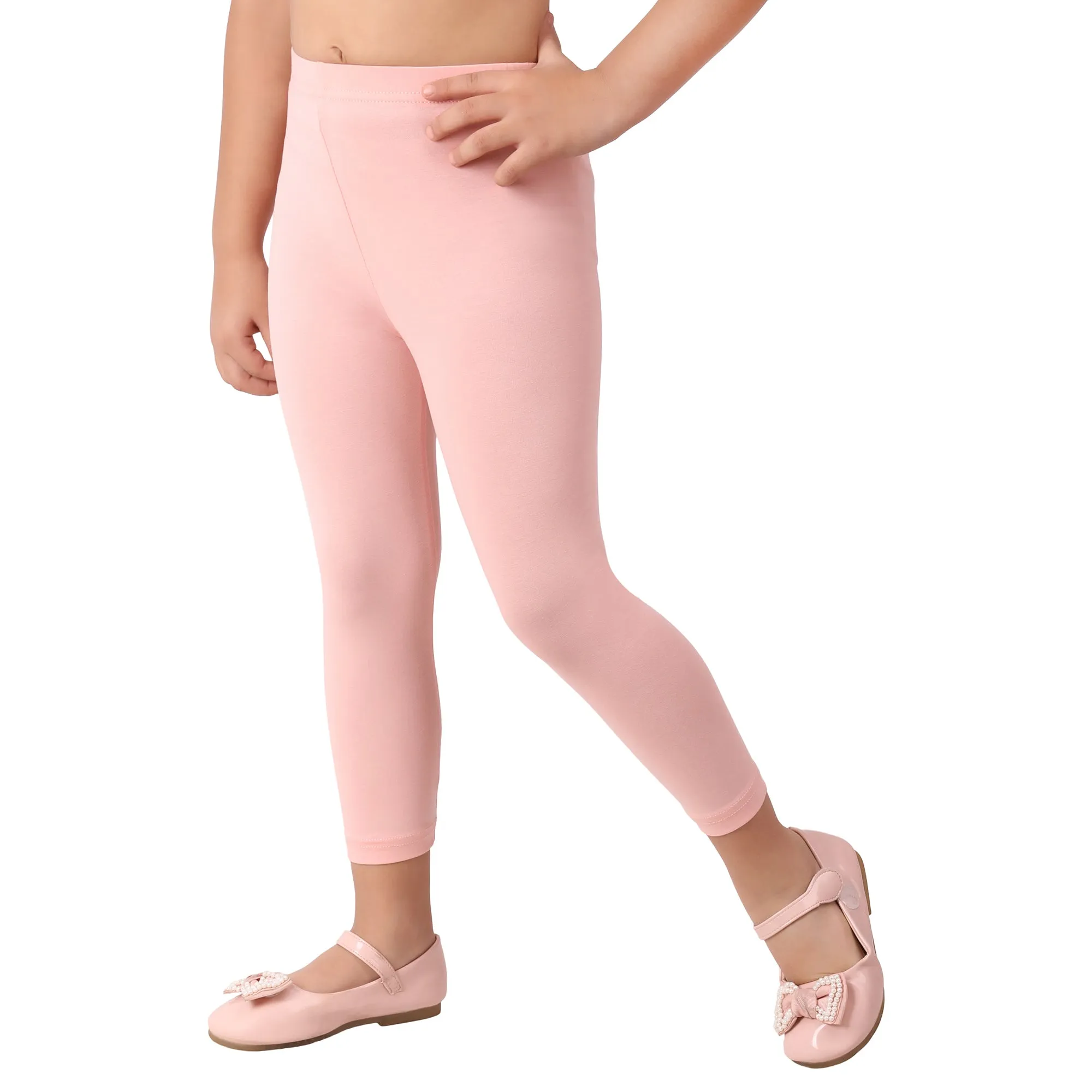 Girls Dusty Pink Regular Legging
