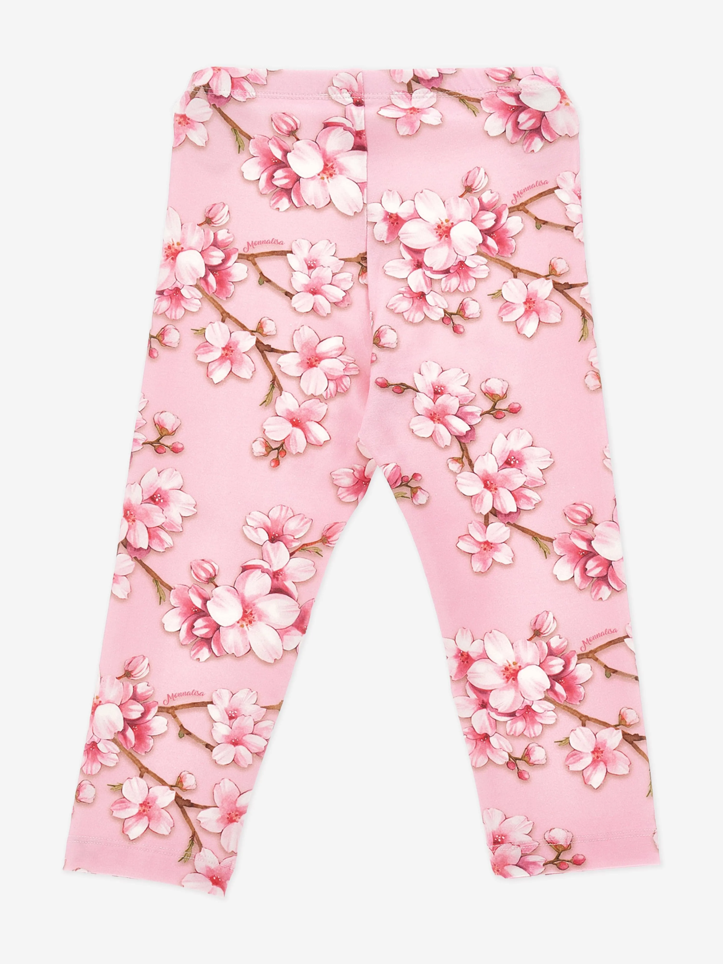 Girls Peach Blossom Leggings in Pink