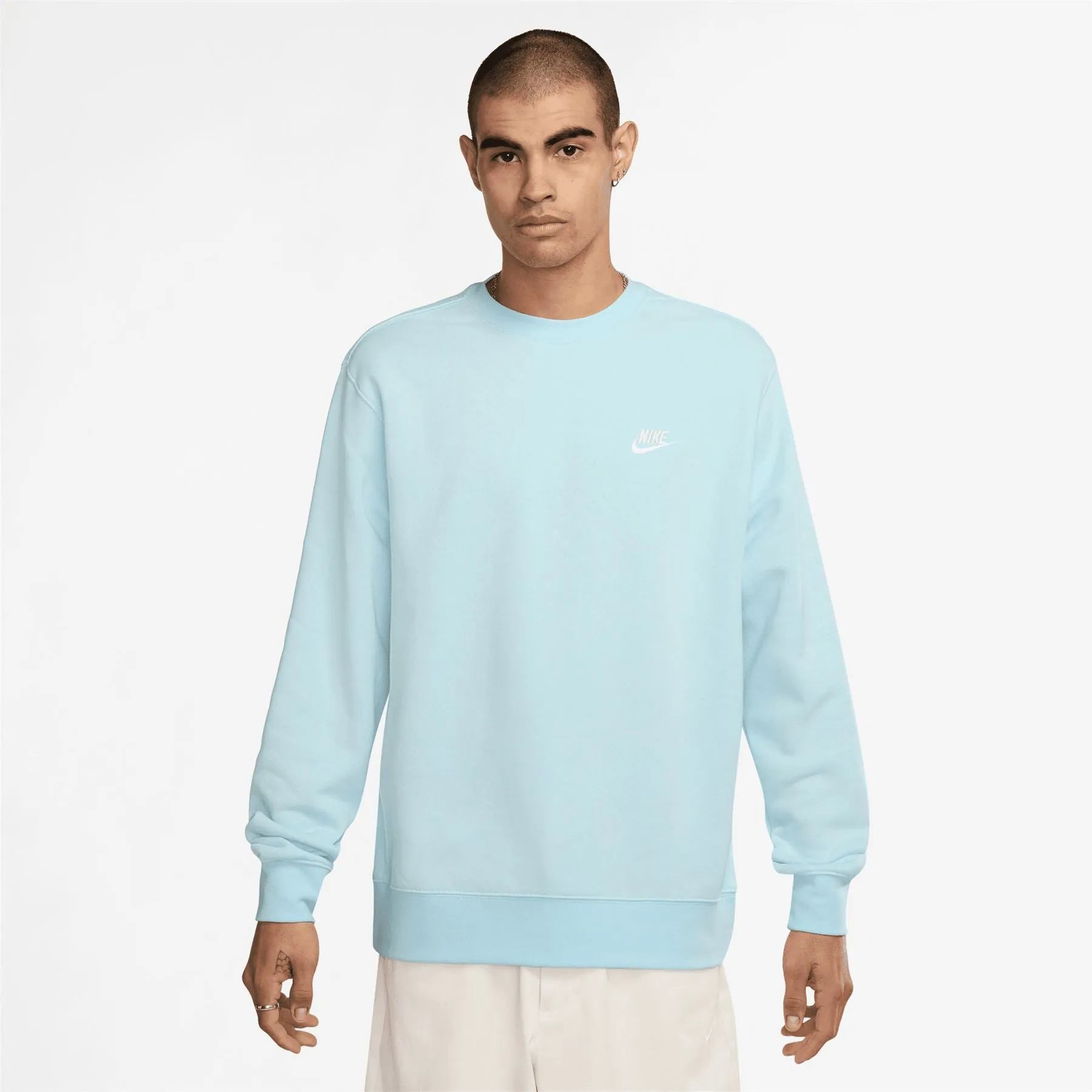 Golf Club Fleece Crewneck Sweatshirt Glacier Blue/White - 2024