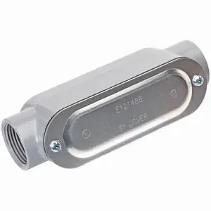 Hubbell Raco E Series Fitting, Aluminum, E-Pak 1/2" - C Type - Cover and Gasket - 12/Pack