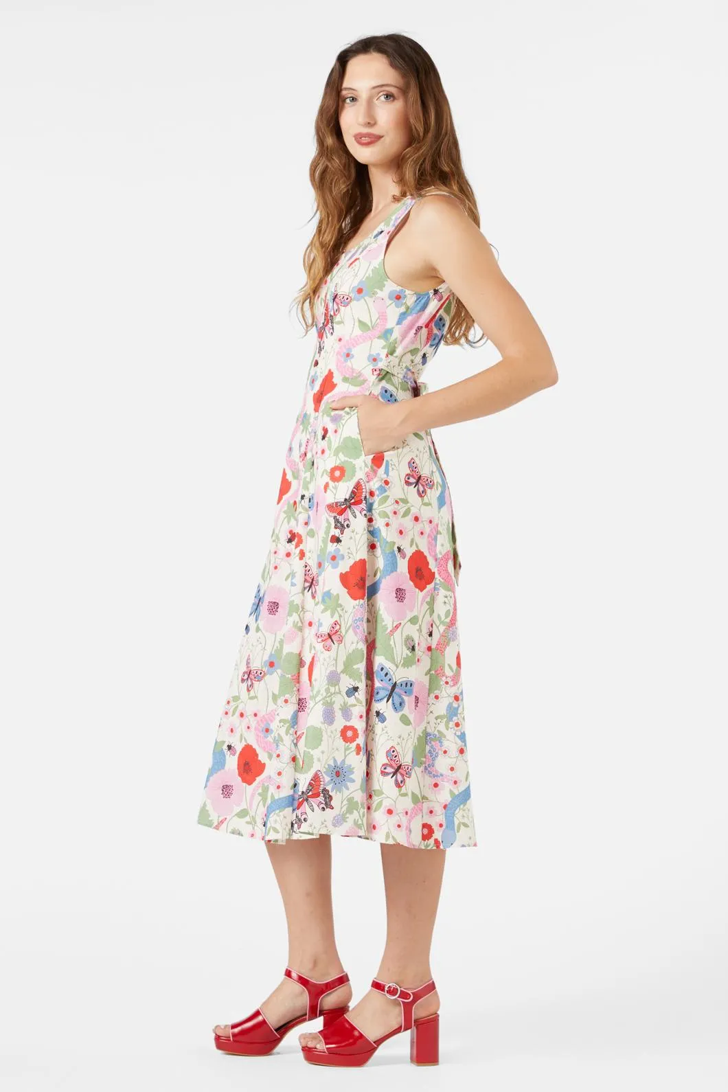 Luna Snake Midi Dress