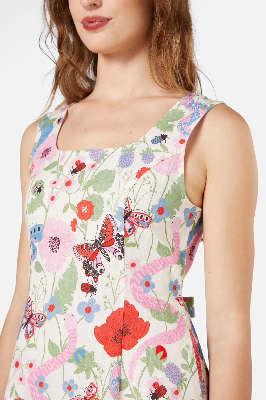 Luna Snake Midi Dress