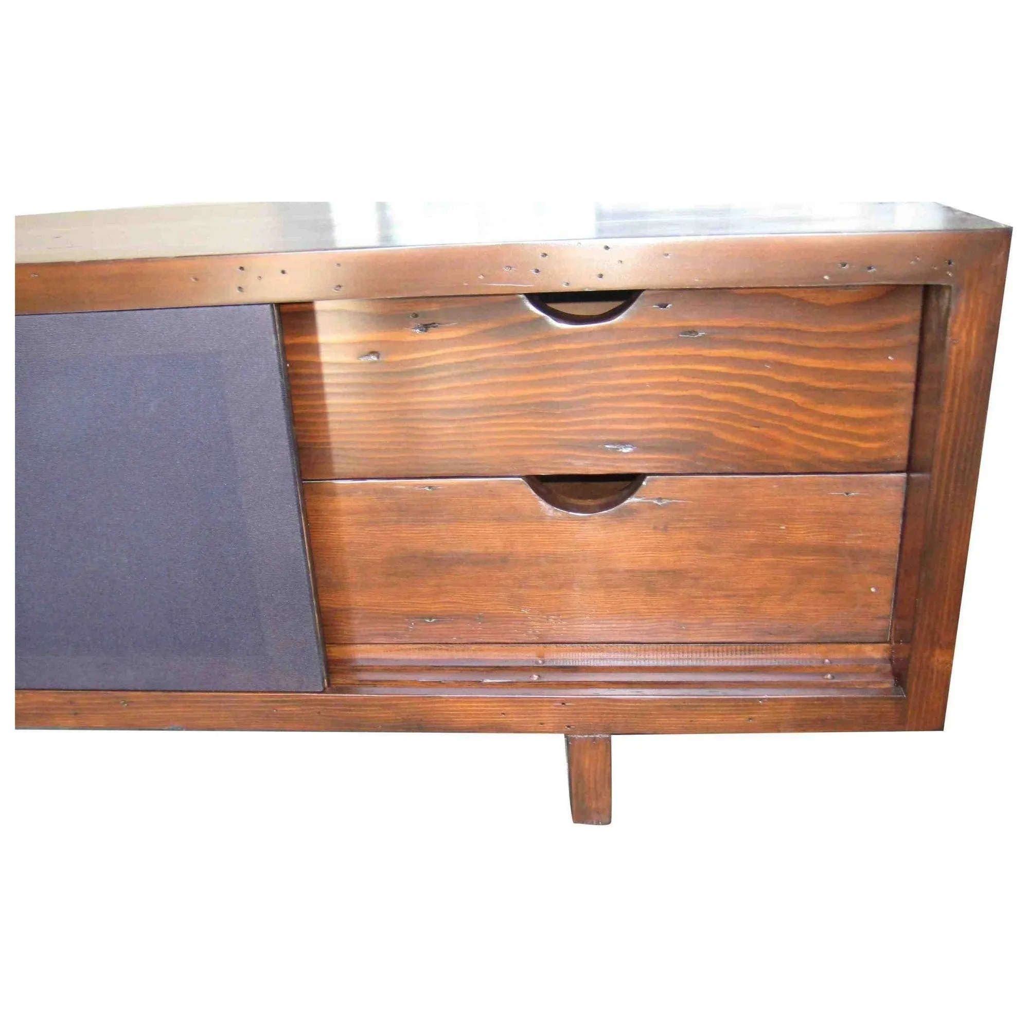 Manhattan Modern Media Cabinet in Reclaimed Wood