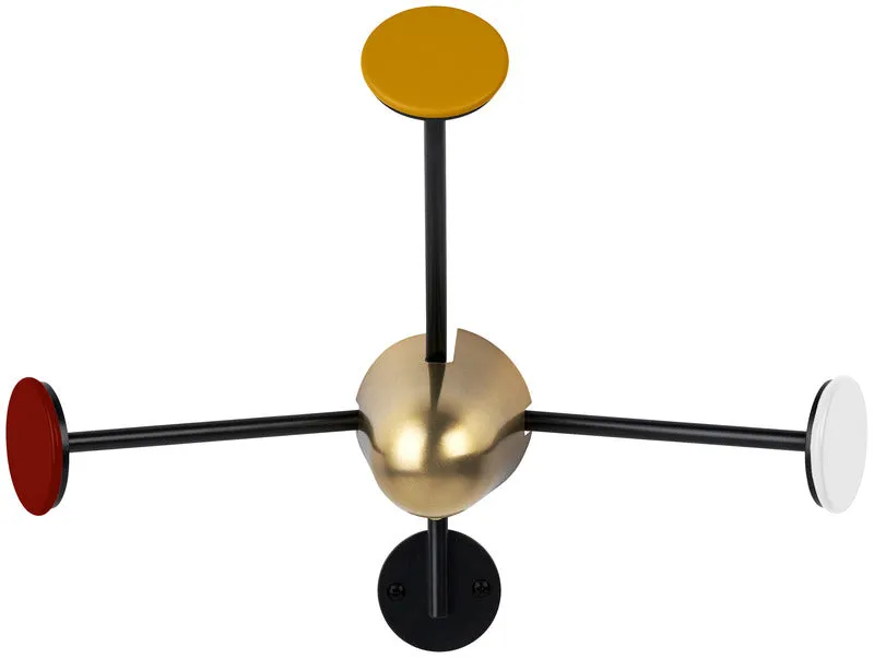 Matégot Coat Rack Brass Base