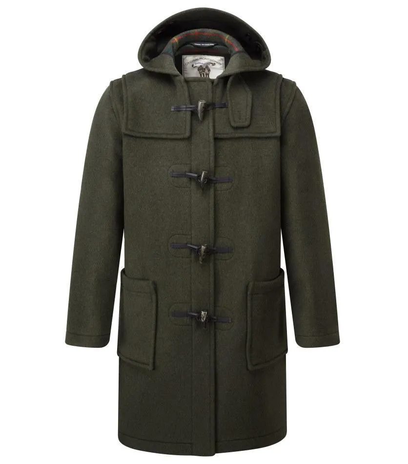 Men's Classic Fit Duffle Coat - Olive