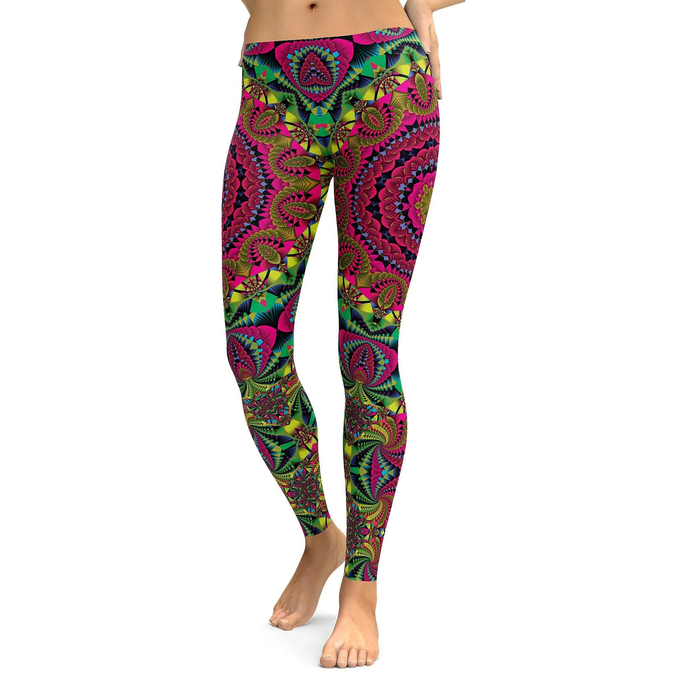 Pink Kaleidoscope Leggings