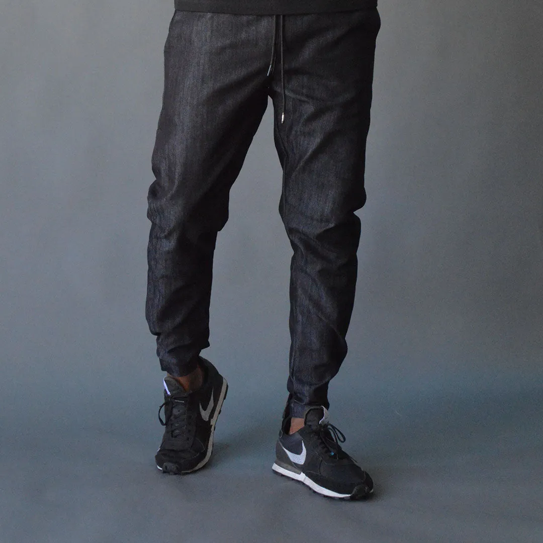 Pinn Strap Trouser - Blue Denim