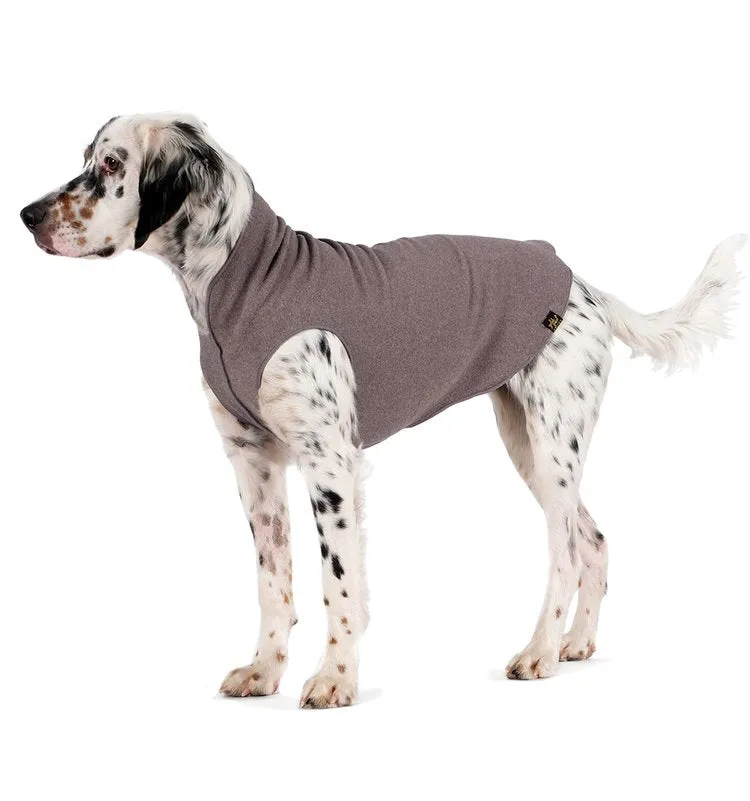 Pullover Stretch Dog Fleece in Charcoal Grey
