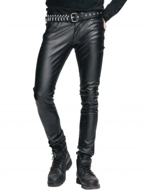 Punk PU Leggings - Black -