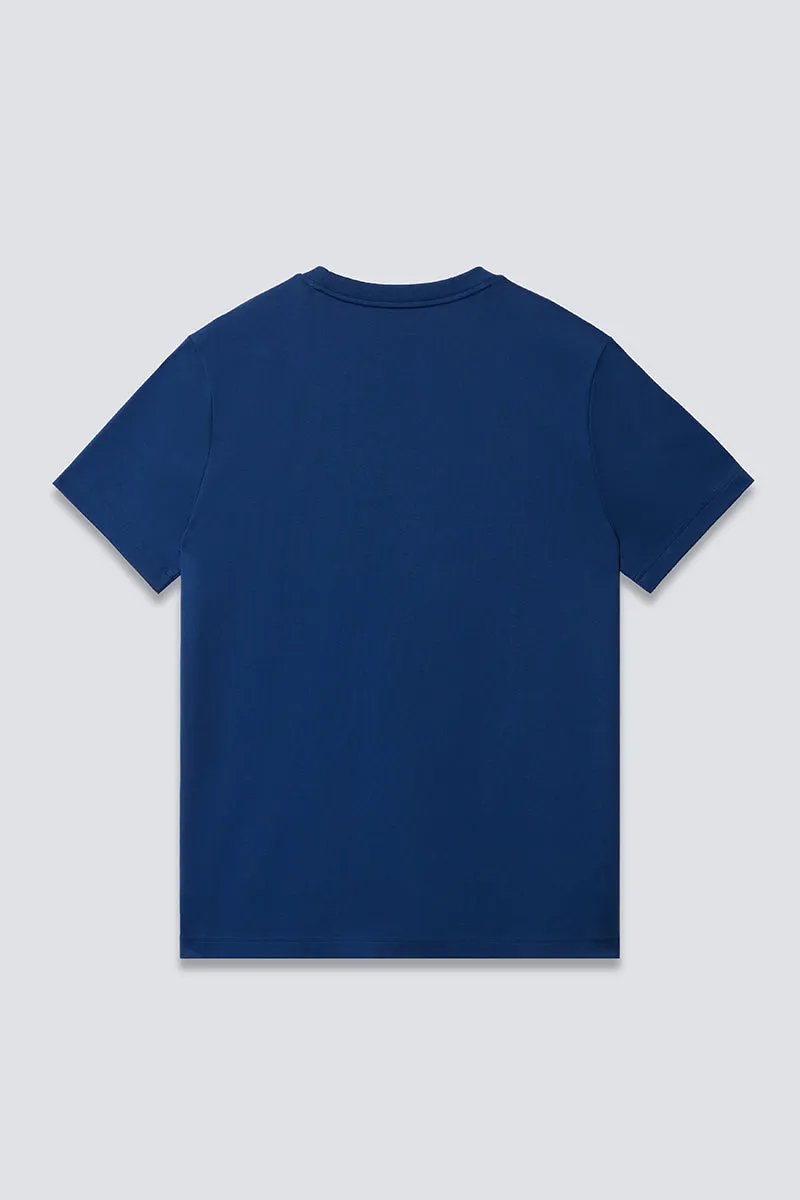 Regal Crew Neck T-Shirt | Blue NYE073