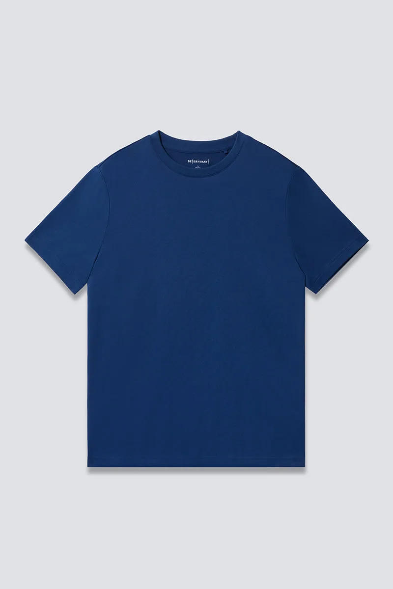 Regal Crew Neck T-Shirt | Blue NYE073