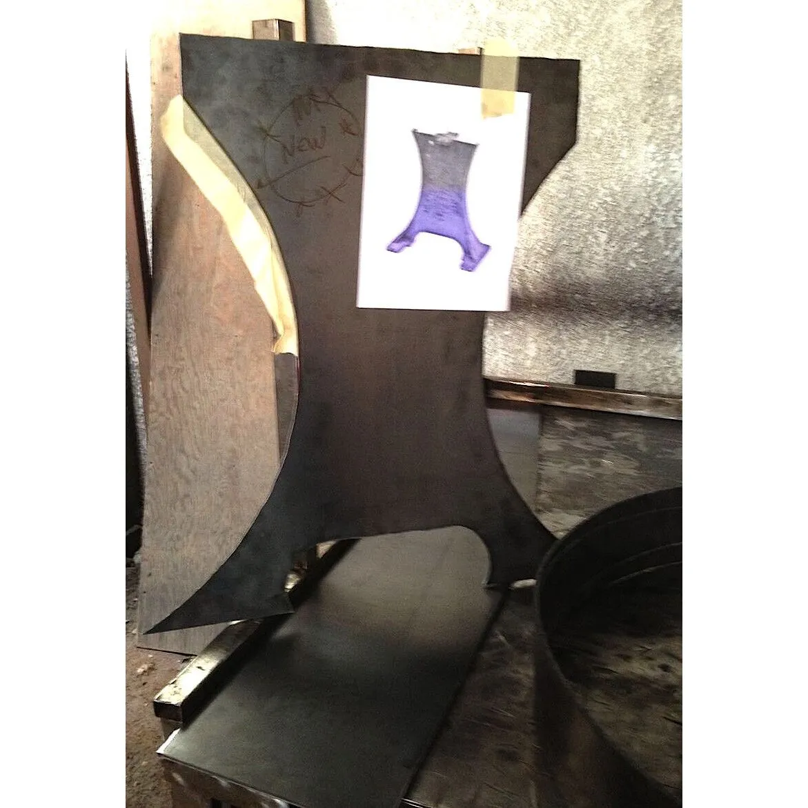 Roberto Industrial Machine Base Dining Table