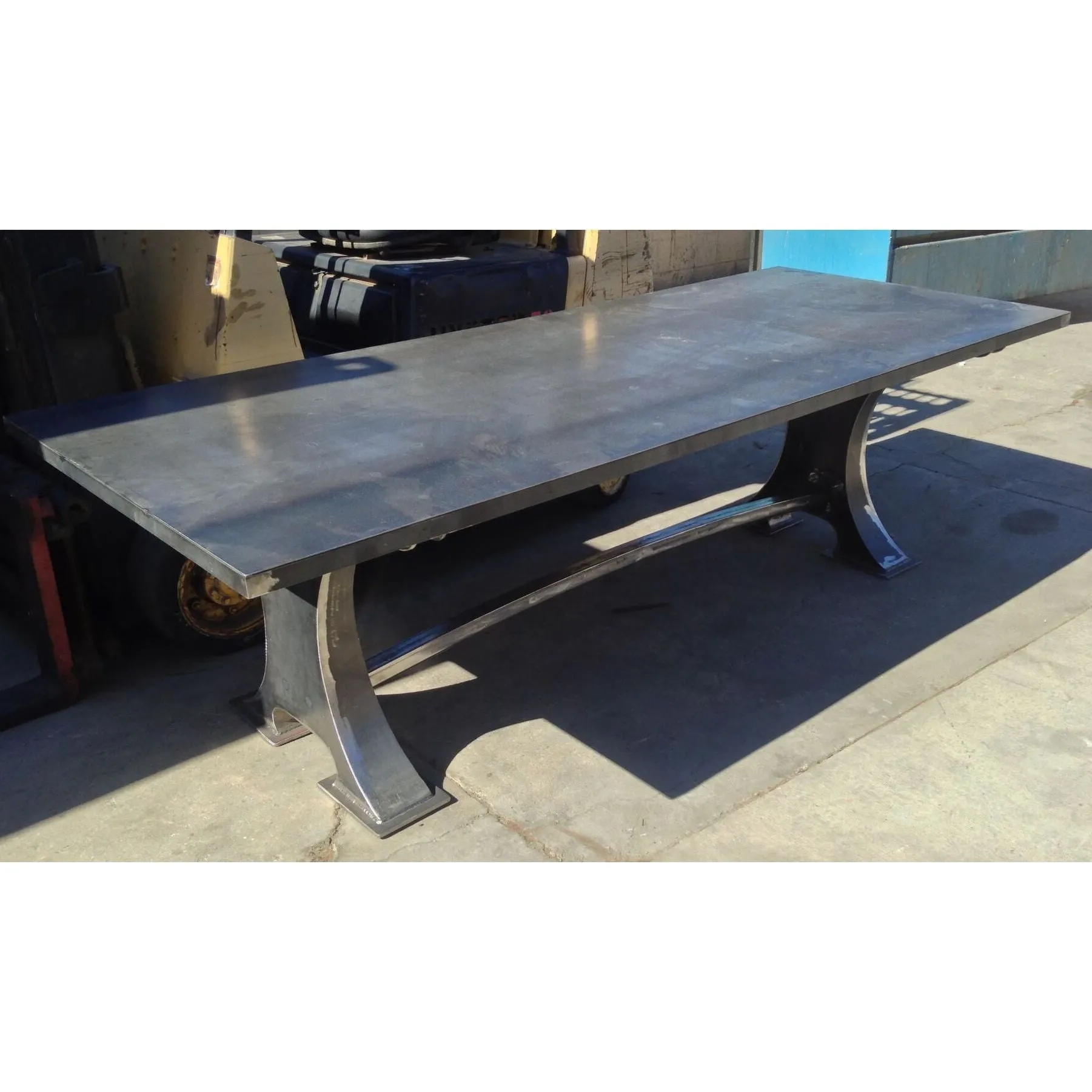 Roberto Industrial Machine Base Dining Table