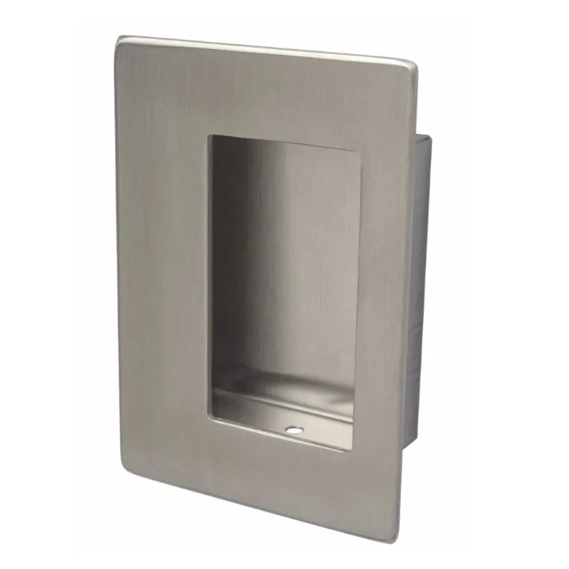 Rockwood 94C Flush Single Door Pull, Size 3 1/2 In x 5 In, With Concealed Mounting