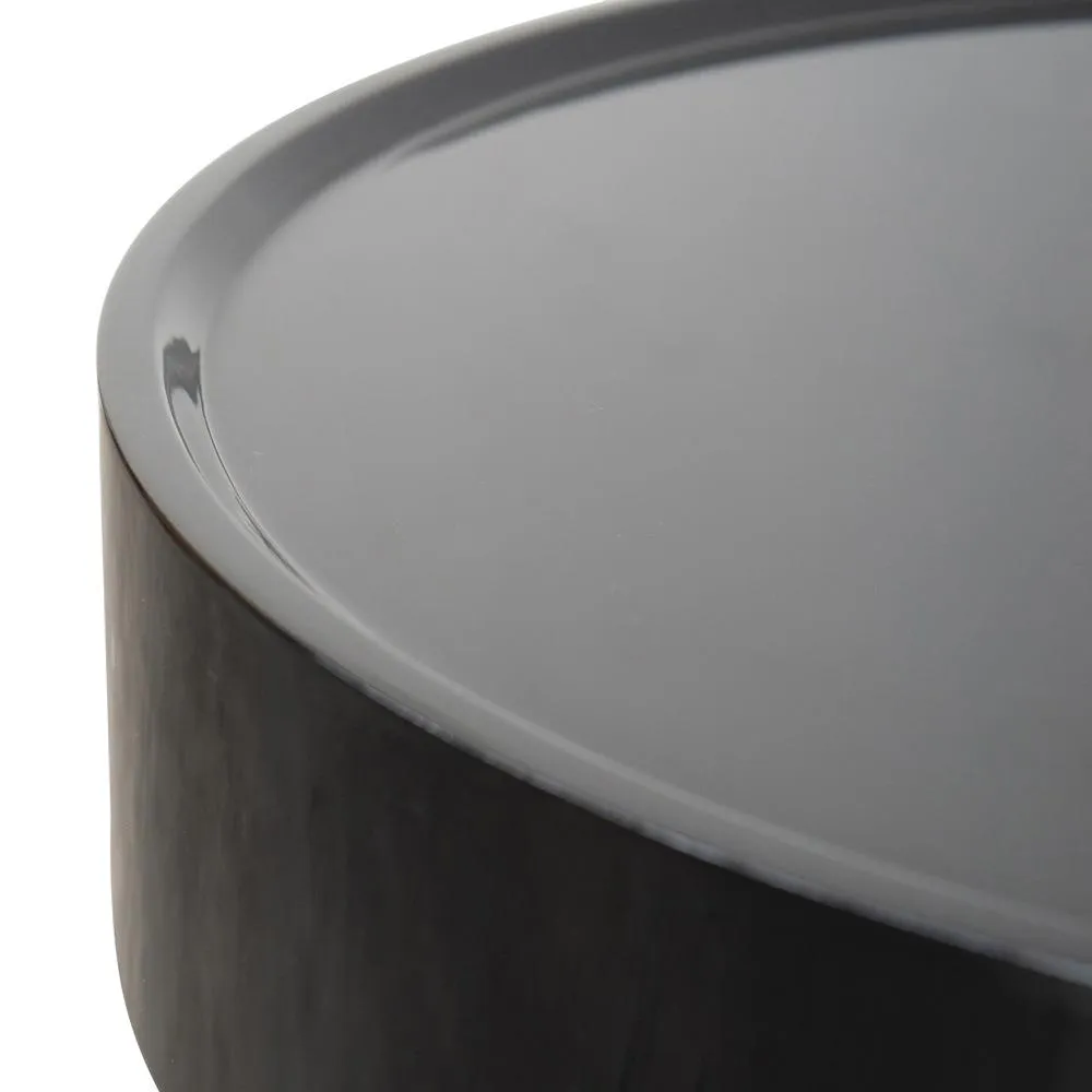 Scandinavian Side Table - Walnut - Black