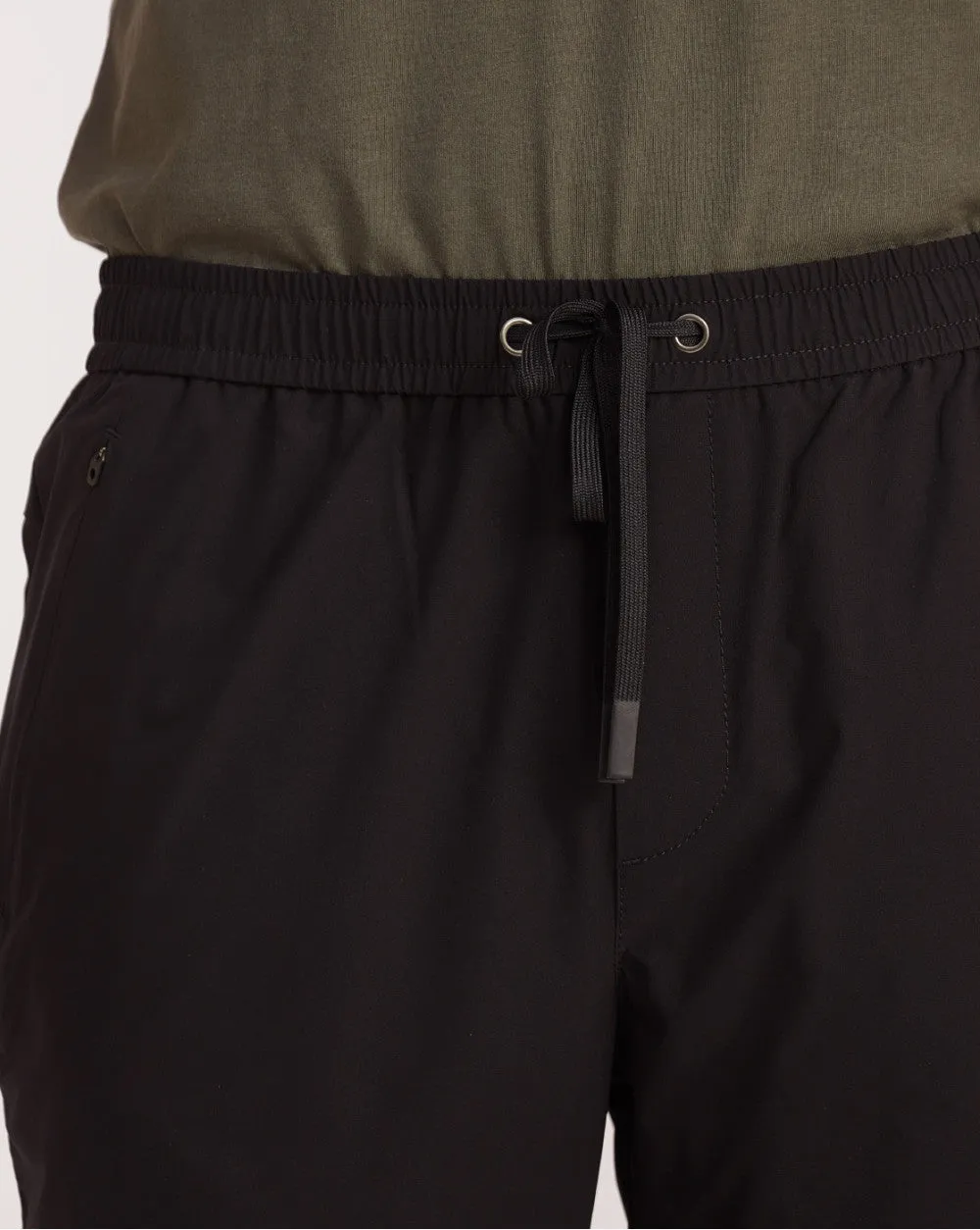 Slim Fit Performance Tech Joggers - Jet Black