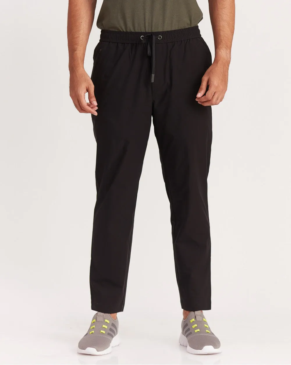 Slim Fit Performance Tech Joggers - Jet Black