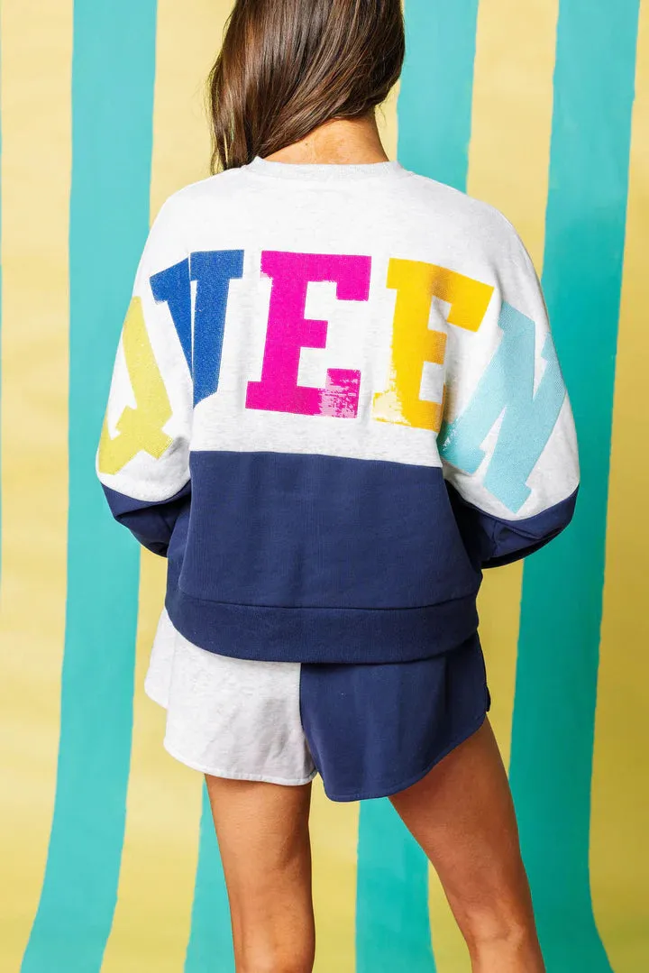 Texas Multi Color QOS Colorblock Sweatshirt