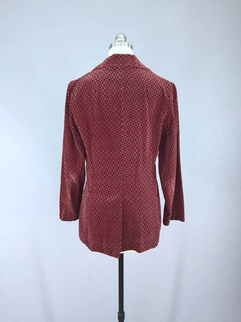 Vintage 1970s Velvet Blazer