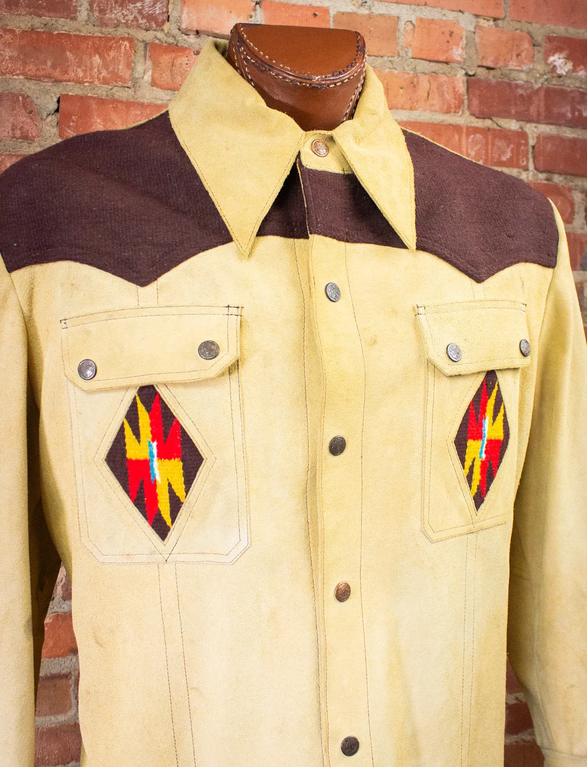 Vintage Americraft Chimayo Suede Jacket 70s 2XL