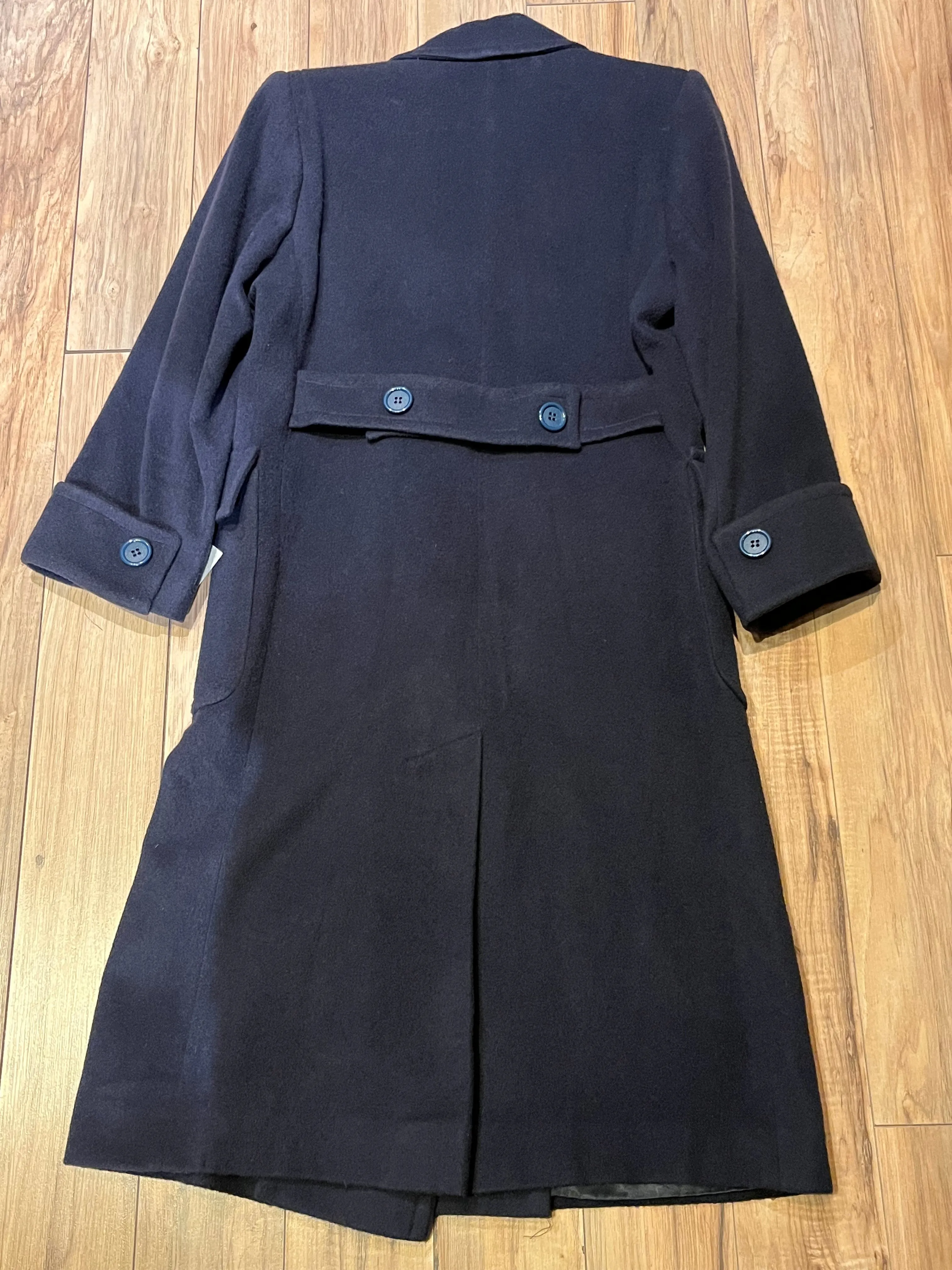Vintage Fleurette of California Navy Camel Hair Coat, Union Made in USA, Chest 41”